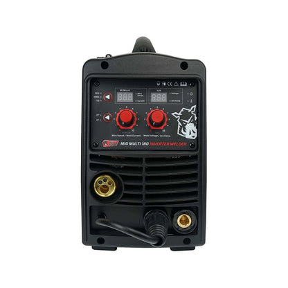 Full Boar Multi Inverter Welder 180A, MIG/Stick/TIG, IGBT Tech, Digital Display, Red