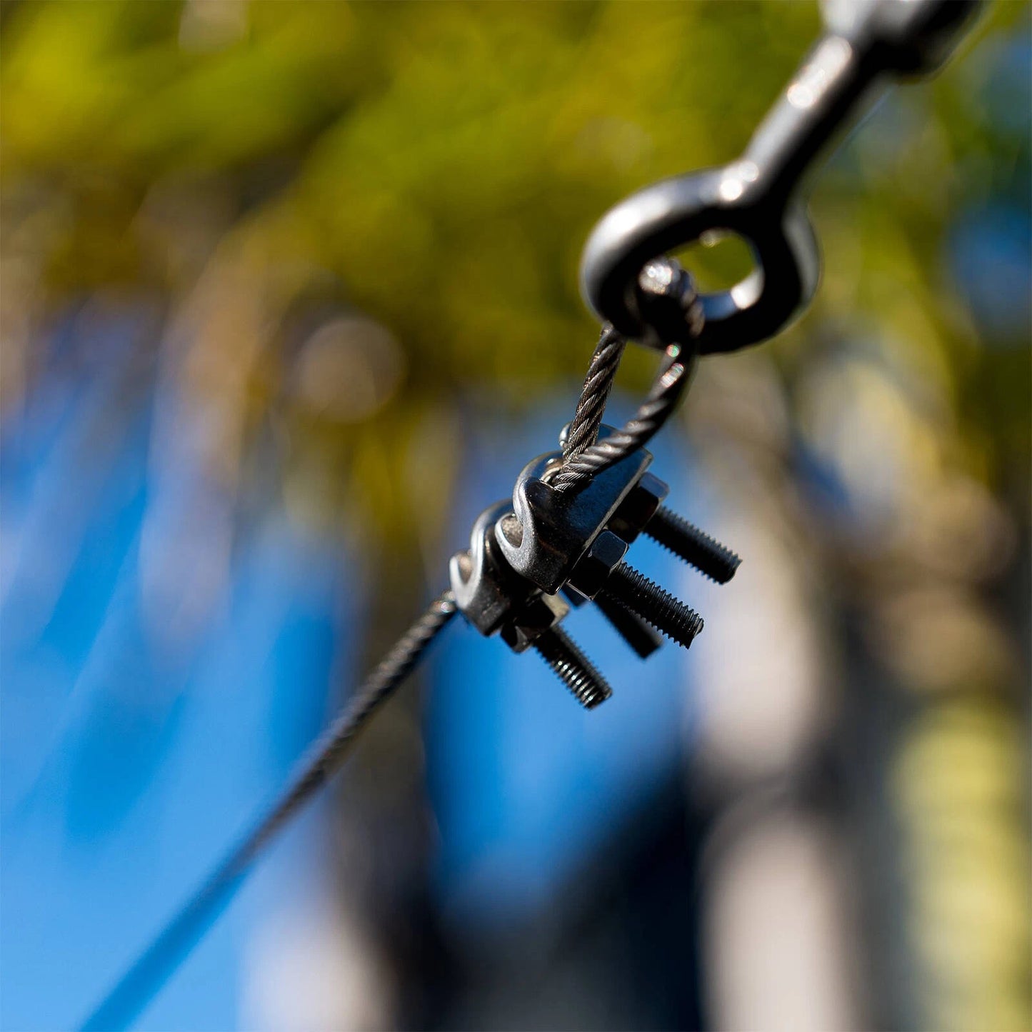 Taskmaster 8mm 316 Stainless Steel Wire Rope Grips, Anti-Corrosive, 2 Pack