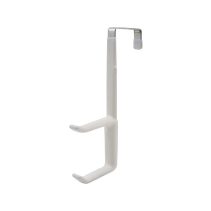 Adoored White Double Over The Door Hook, Stainless Steel, Double Hook Design