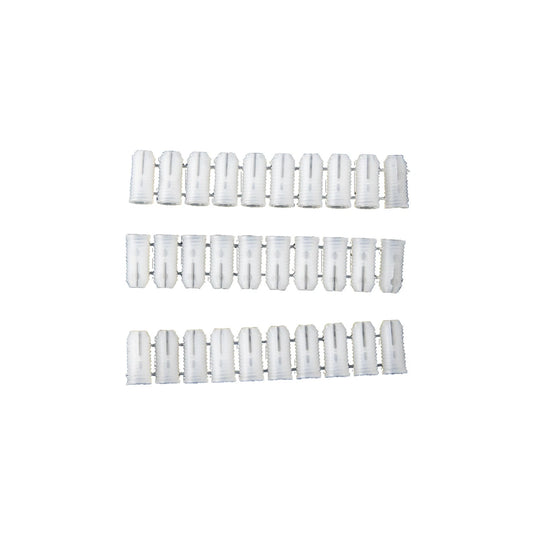 Hafele 9.5 x 5mm Expanding Dowel 60 Pack - Polyamide, White, Wood & Particle Board Compatible