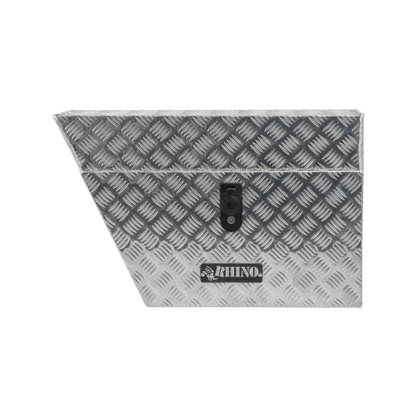 Rhino Aluminium Checkerplate Undertray Toolbox 700x430x250mm Left Hand, Lockable, Made in Australia