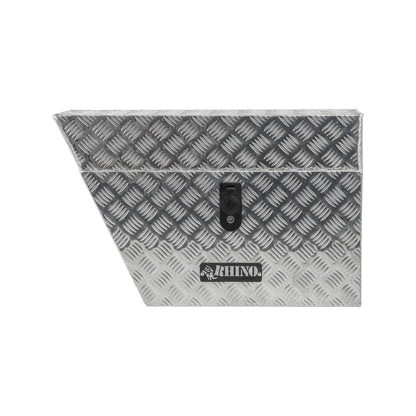 Rhino Aluminium Checkerplate Undertray Toolbox 700x430x250mm Left Hand, Lockable, Made in Australia