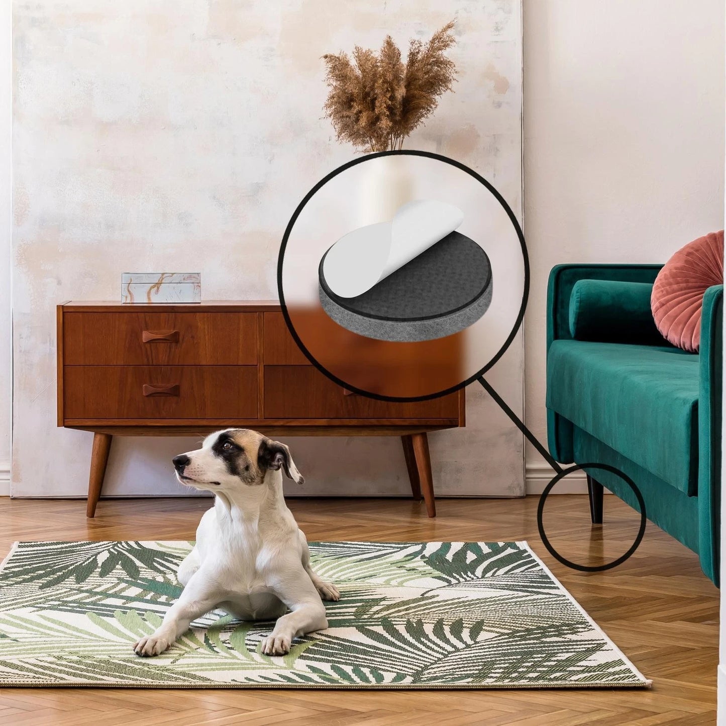 Slipstick 25mm Grey Premium Wool Felt Floor Protection Pads - 16 Pack