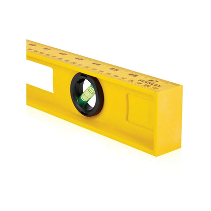 Stanley 1200mm ABS Resin Spirit Level, Durable, Waterproof, High Visibility, 3 Vials