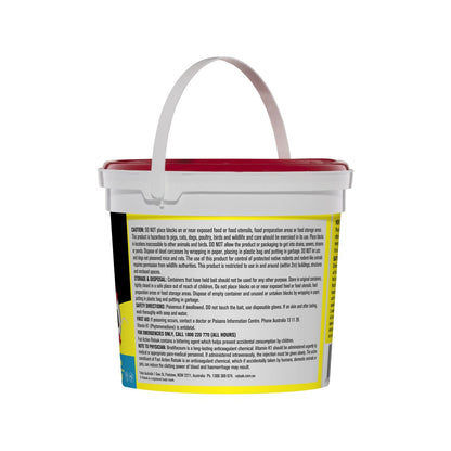 RATSAK Fast Action Wax Blocks 66 Pack - Moisture Resistant, Fast-Acting Rodenticide