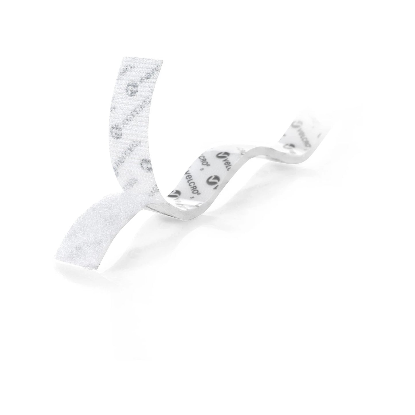 VELCRO® 25mm x 2.5m White Stick-On Hook and Loop Tape, Indoor Use, Adhesive Backed