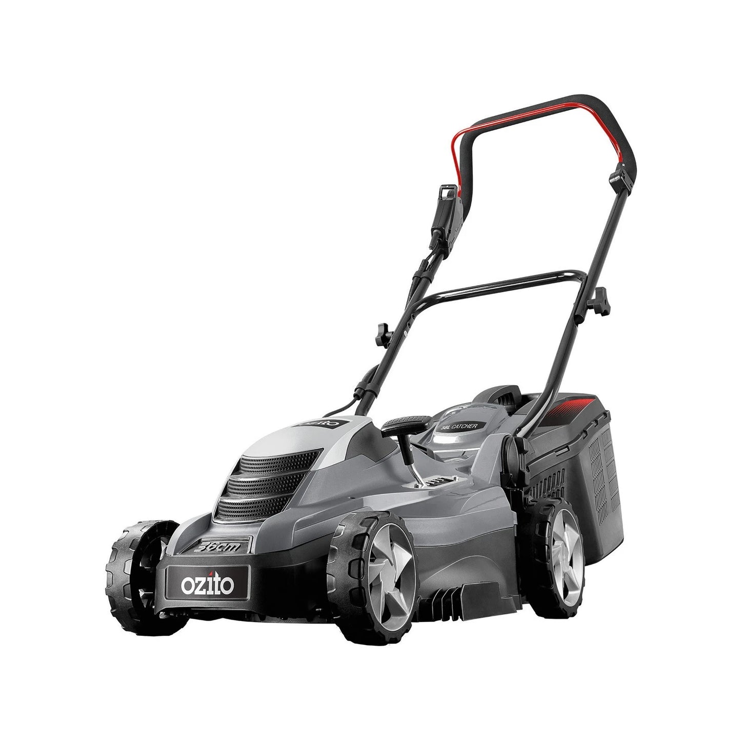 Ozito 1500W Corded Lawn Mower, 360mm Cutting Width, 5-Position Height Adjustment