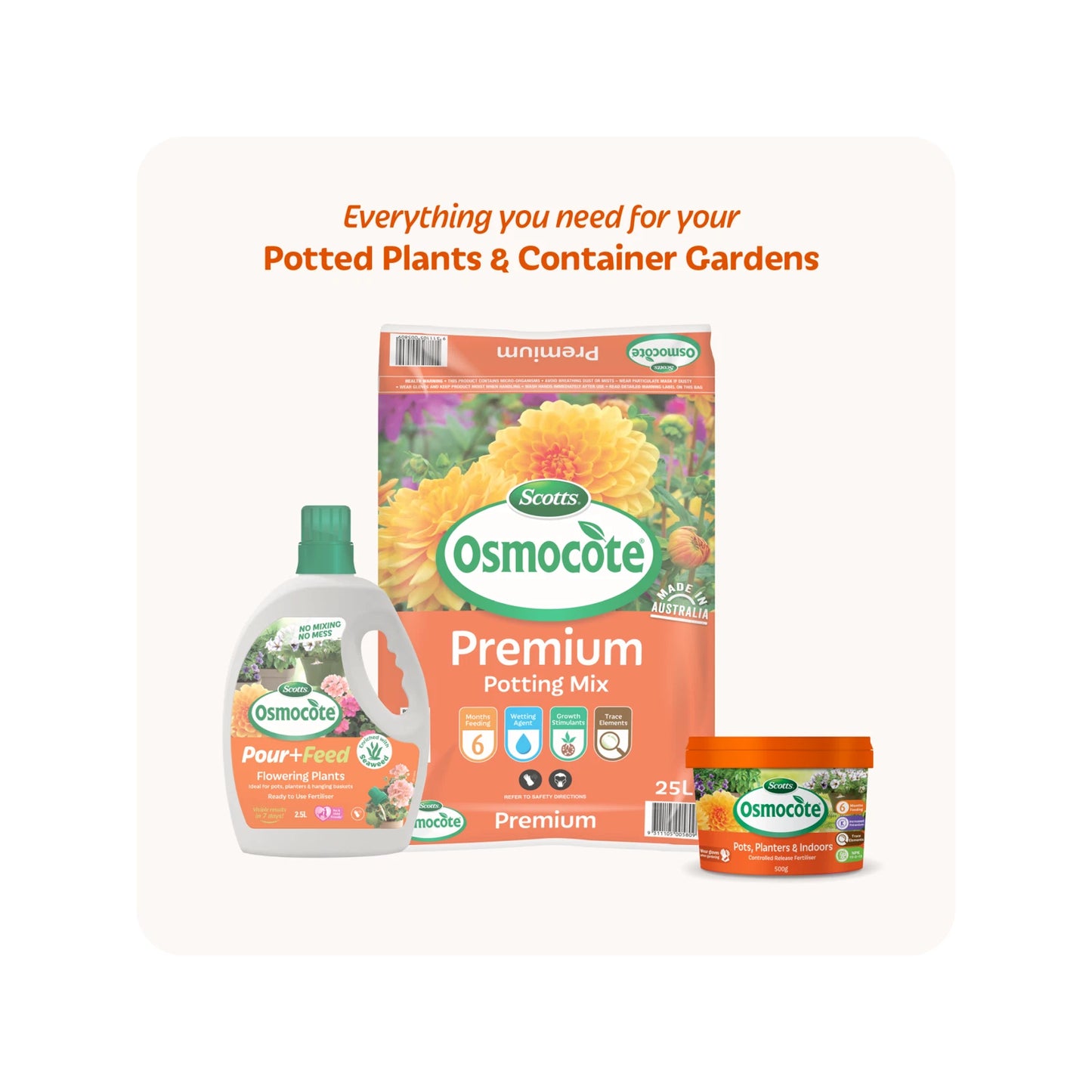 Scotts Osmocote 500g Controlled Release Fertiliser for Pots & Indoor Plants, 6-Month Feed