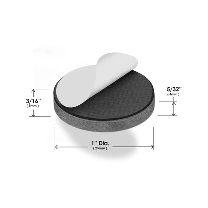 Slipstick 25mm Grey Premium Wool Felt Floor Protection Pads - 16 Pack