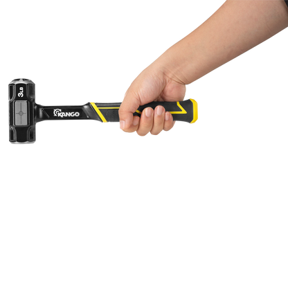 Kango 3lb Cross Strike Sledge Hammer - Durable, Precision, Dual Strike Faces