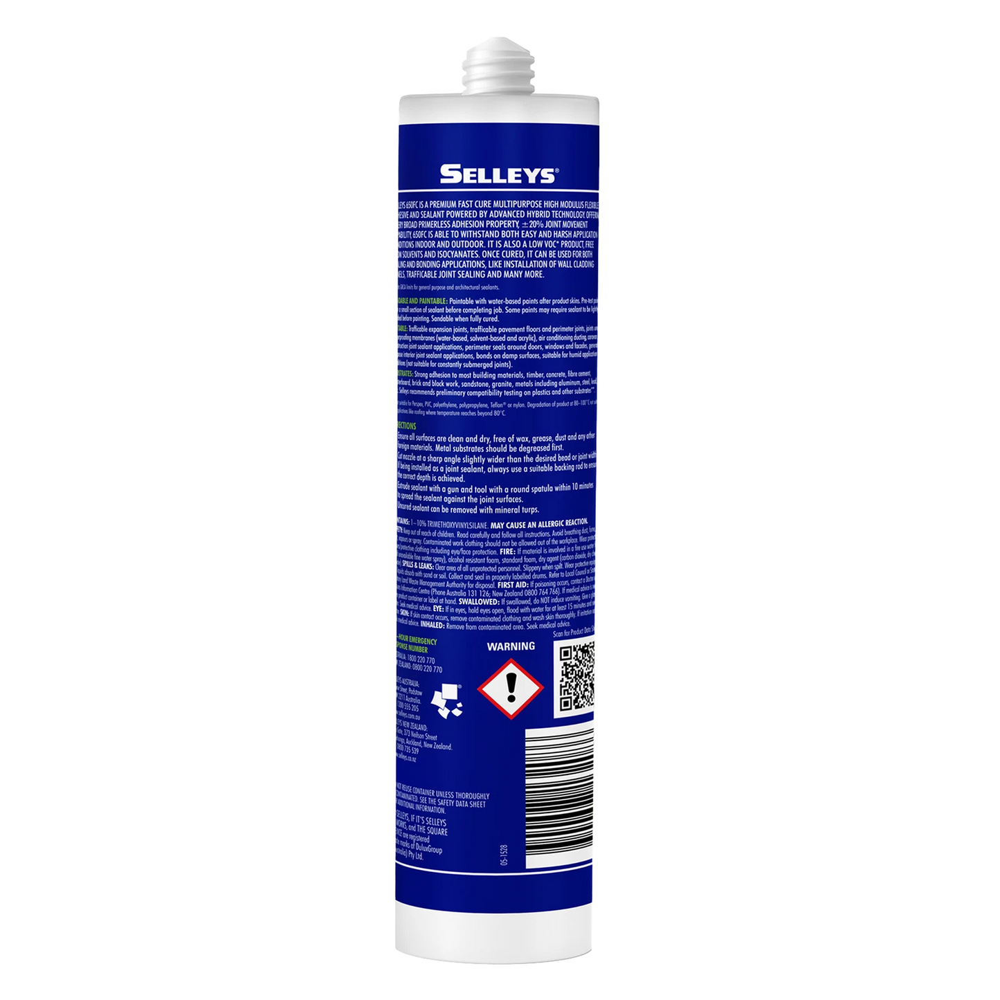 Selleys 300g Black Adhesive Sealant - UV Resistant, Fast Curing, Flexible, Solvent-Free