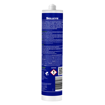 Selleys 300g Black Adhesive Sealant - UV Resistant, Fast Curing, Flexible, Solvent-Free