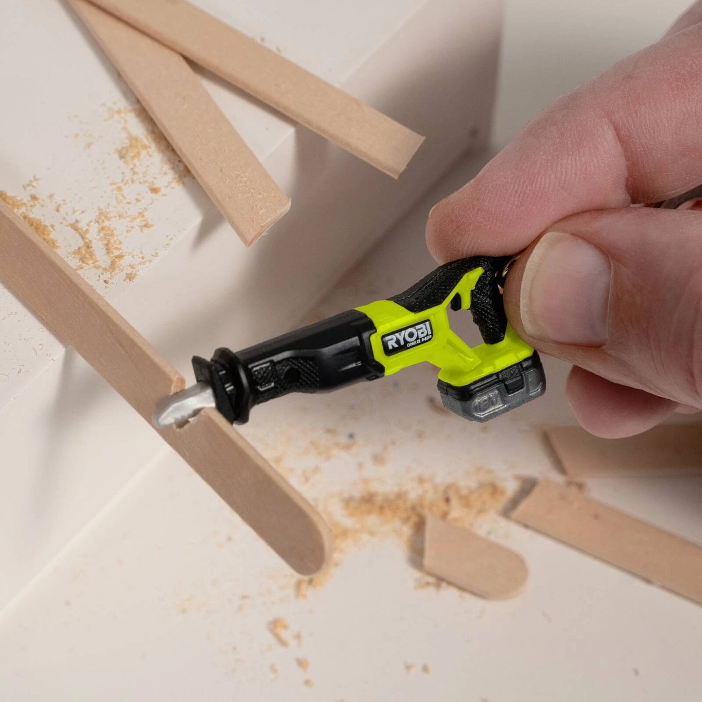 Ryobi MINI Recip Saw Keyring - Eco-Friendly Collectible Tool Replica