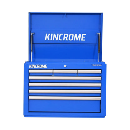 Kincrome BLUESTEEL 680mm 7-Drawer Tool Chest, Heavy Duty Steel, UV Resistant