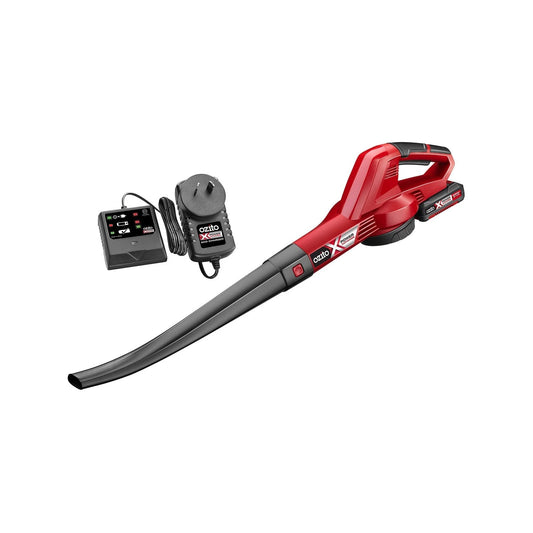 Ozito PXC 18V Cordless Blower Kit, 210 km/h Air Speed, Lightweight, Battery & Charger Included