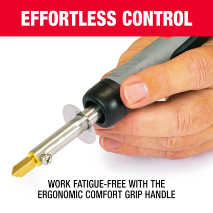 Tradeflame 27 Piece Wood Burning Kit with 8 Tips, 15 Patterns, Soldering & Hot Knife