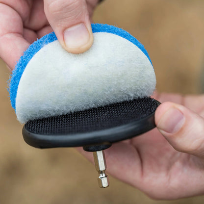 Ryobi 90mm Drill Backing Pad with Hook and Loop System for Cleaning, Polishing, Buffing