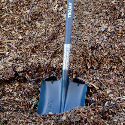 Trojan PowerStep Fibreglass D Handle Shovel with Steel Blade & Comfort Grip