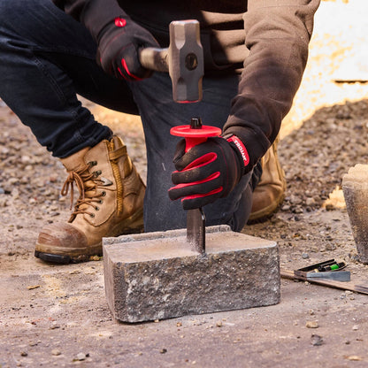 Trojan 115mm Brick Bolster - Drop Forged Steel Blade, Soft Grip, Lifetime Warranty