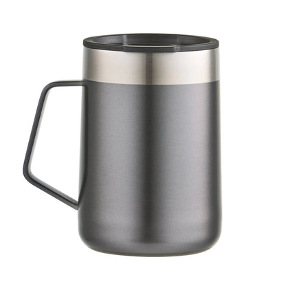 Esky Grey Bondi Travel Mug 414ml - Double Wall Insulation, Splashproof Lid, Handle