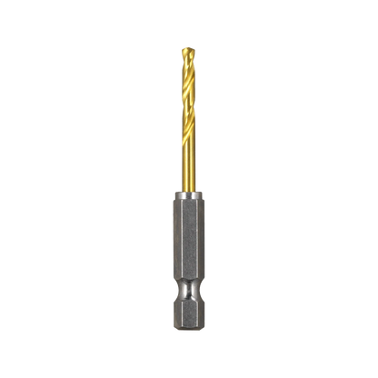 Kango Hypertorque™ 3mm Impact HSS Drill Bit, Titanium Coating, 135° Tip, Hex Shank