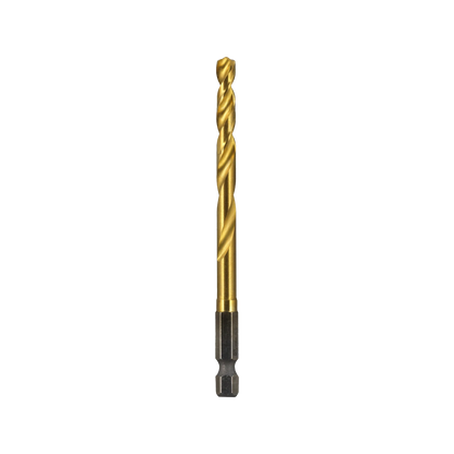 Kango Hypertorque™ 6mm Impact HSS Drill Bit, 135° Split Point, Four-Cut Design, Titanium Coating