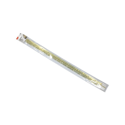 Taskmaster 610 x 27mm Polished Brass Continuous Hinge - Steel, Versatile, Secure Fixing