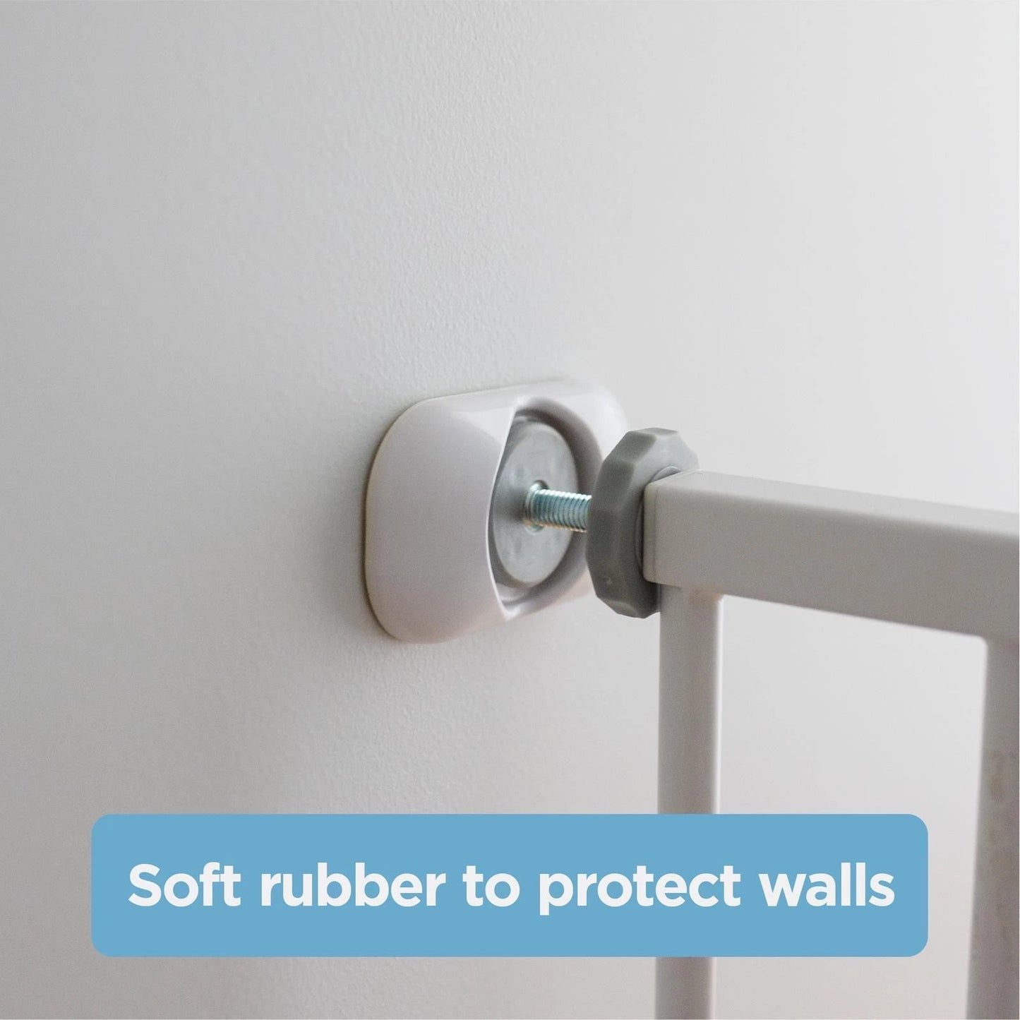 Perma Child Safety Baby Gate Wall Protectors 2 Pack - Soft Rubber, Ideal for Rentals