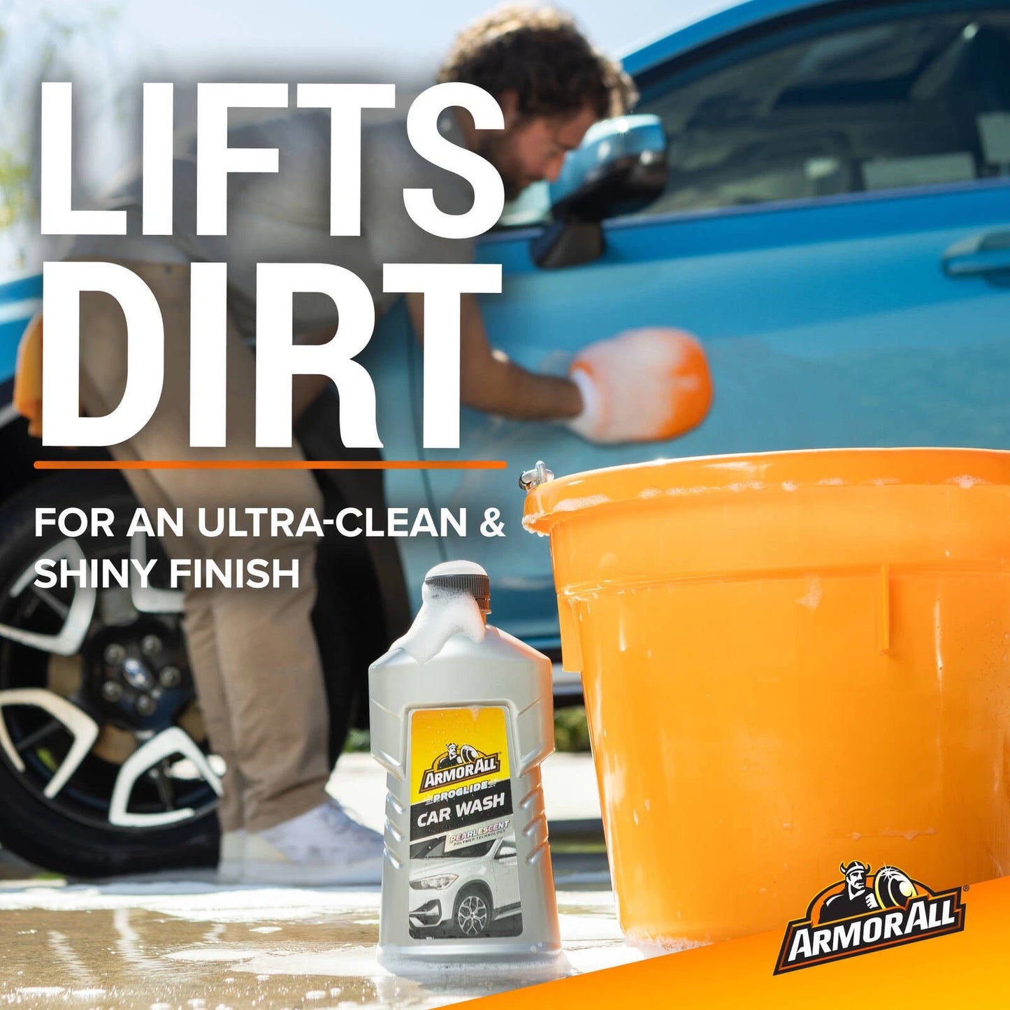 Armor All Proglide Car Wash & Wax 1L - Dual Action, Long-Lasting Shine, Water Beading