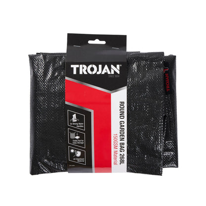 Trojan 268L Durable Round Garden Bag with 150L Capacity & Strong Handles