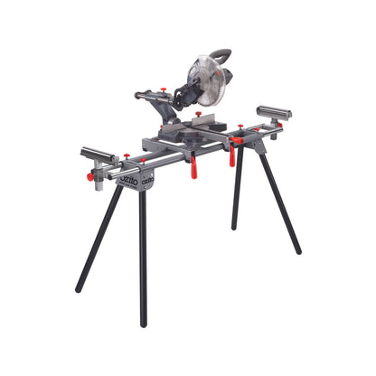 Ozito Mitre Saw Stand, All-Steel, Tool-Free Assembly, Folding Legs, 150kg Capacity
