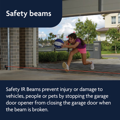 Chamberlain MyQ Smart Garage Door Opener Kit with Remote Control & Safety Features