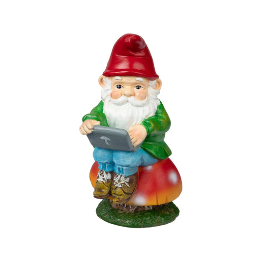 Northcote Pottery 22cm Weather Resistant Computer Dwarf Garden Statue