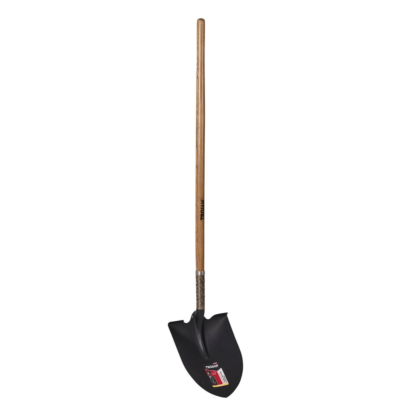 Trojan Round Mouth Shovel Long Handle Carbon Steel Blade Lifetime Guarantee