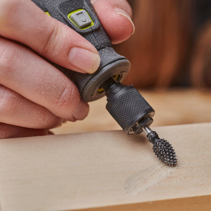 Ryobi Rotary Coarse Flame Burr, Carbide Coated, High RPM, USA Made