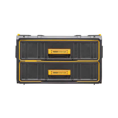 DeWALT TOUGHSYSTEM 2.0 2x Drawer Tool Box with Secure Latches & Side Handles
