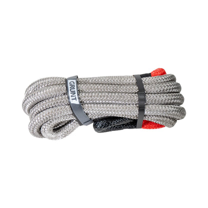 GRUNT Kinetic Nylon Recovery Rope 8000Kgs 19mm x 6m Double Braided with 30% Stretch