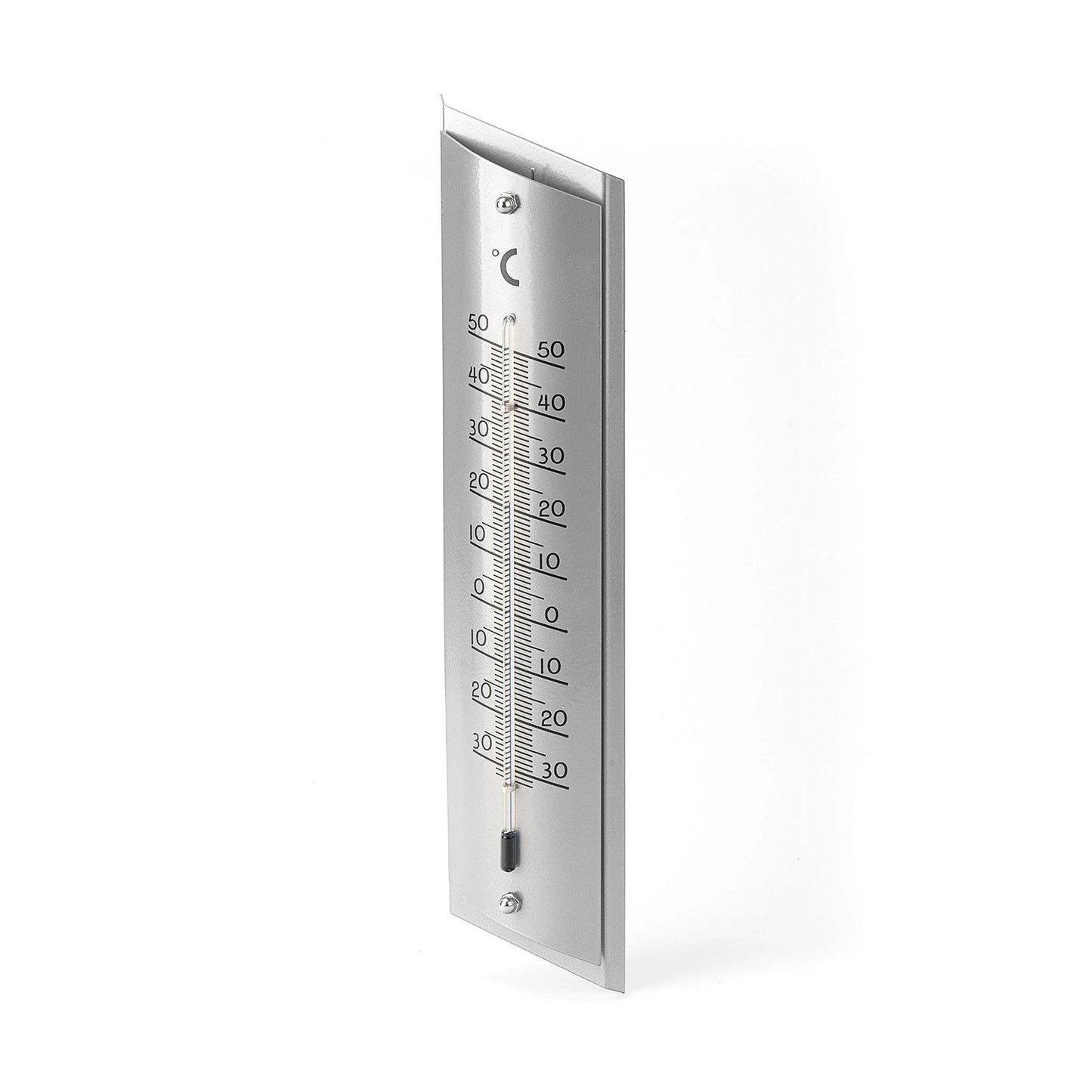 Holman Aluminium Wall Thermometer 250mm, Indoor/Outdoor, Mercury-Free, -30°C to 50°C Range