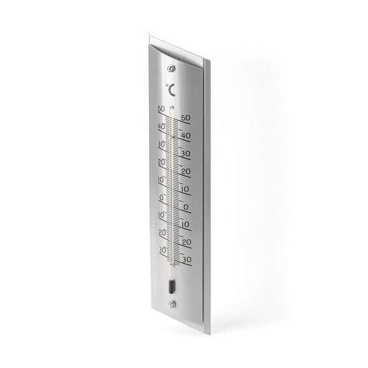 Holman Aluminium Wall Thermometer 250mm, Indoor/Outdoor, Mercury-Free, -30°C to 50°C Range