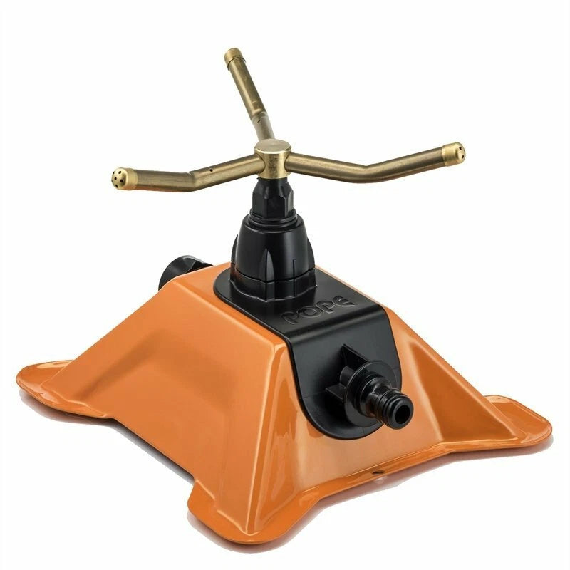 Pope Click & Go Canberra Sprinkler, Brass, 3-Arm Rotating, UV Treated, 5-Year Warranty