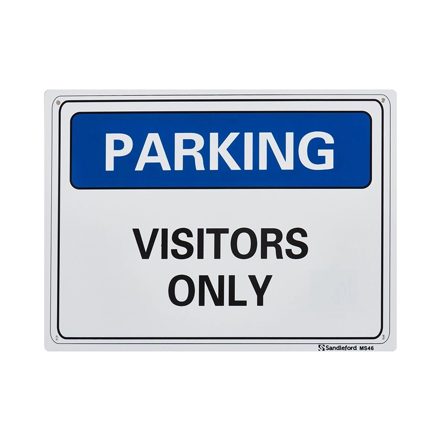 Sandleford Visitor Parking Sign 300x225mm UV Resistant Polypropylene