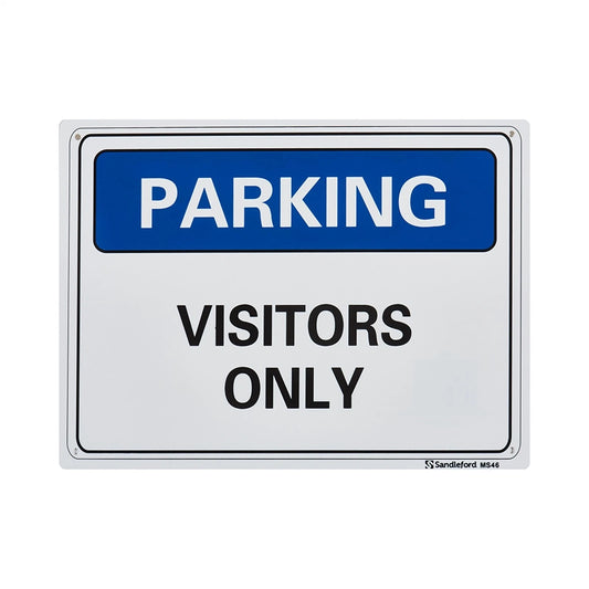 Sandleford Visitor Parking Sign 300x225mm UV Resistant Polypropylene