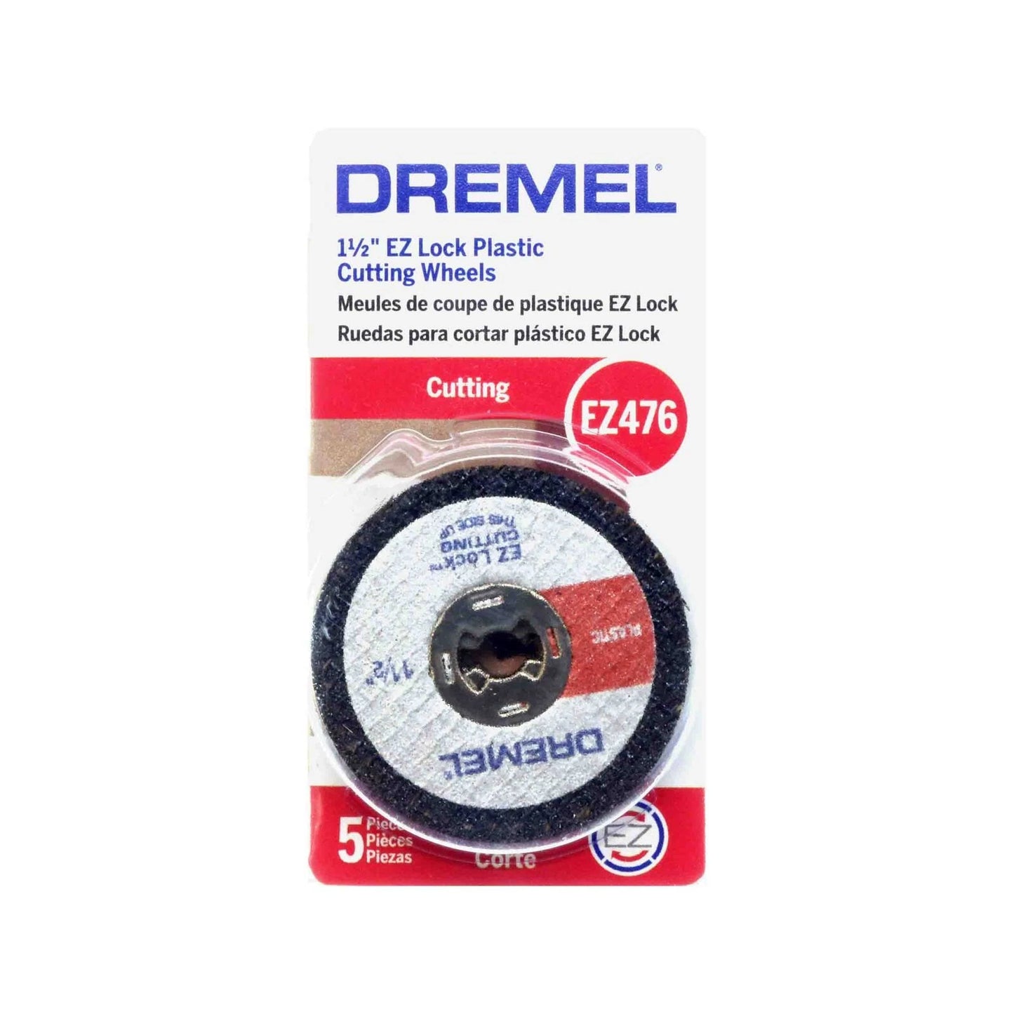 Dremel EZ Lock™ 38mm Plastic Cut Off Wheels 5 Pack - Fast Change, Durable, Reinforced