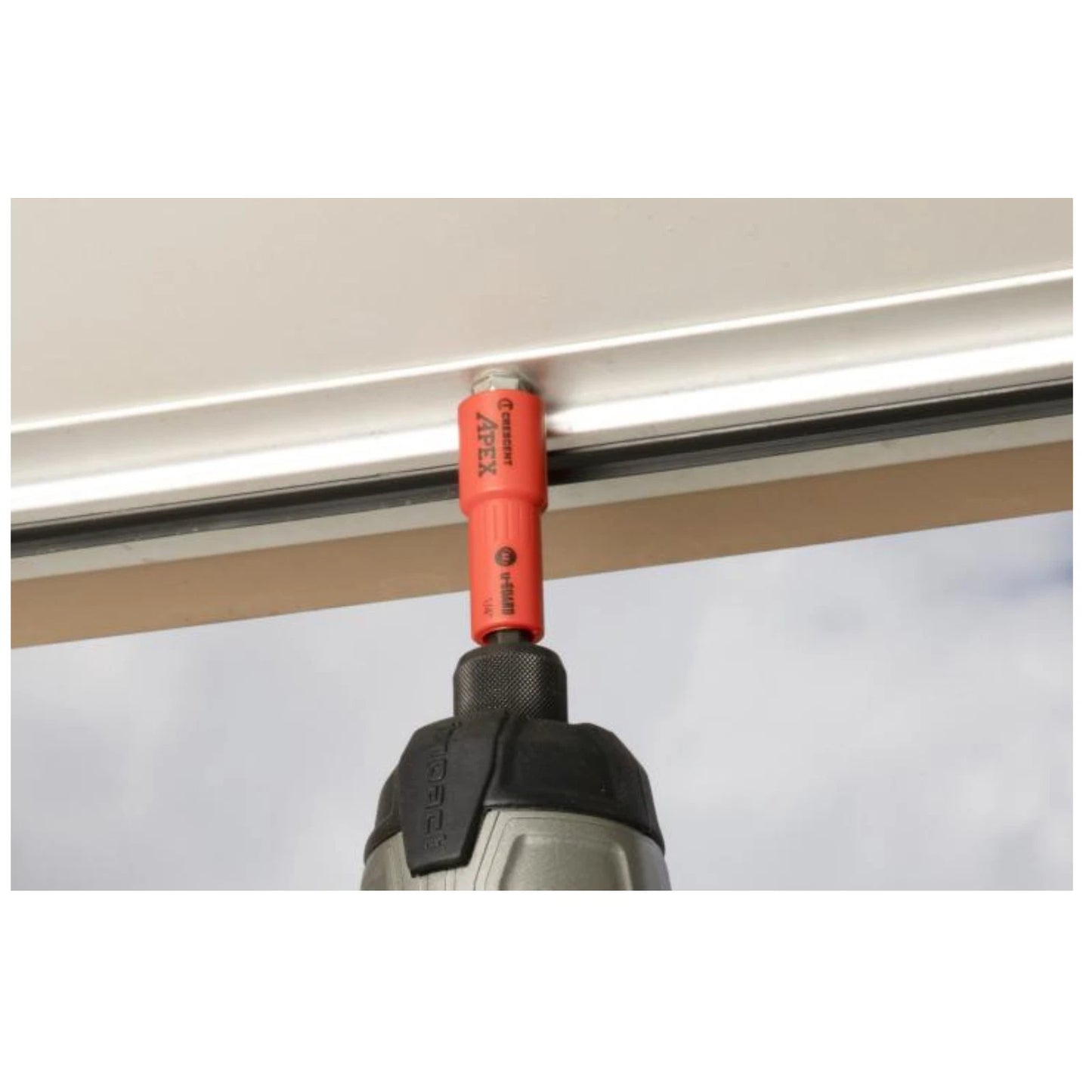 Crescent APEX 1/4" Magnetic Nutsetter with Non-Marring Cover & Protective Sleeve