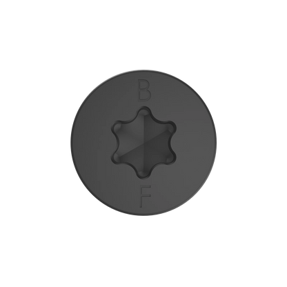 Bremick XTP 14g x 75mm Black T40 Bugle Batten Screws - 100 Pack, Fast Install, Corrosion Resistant