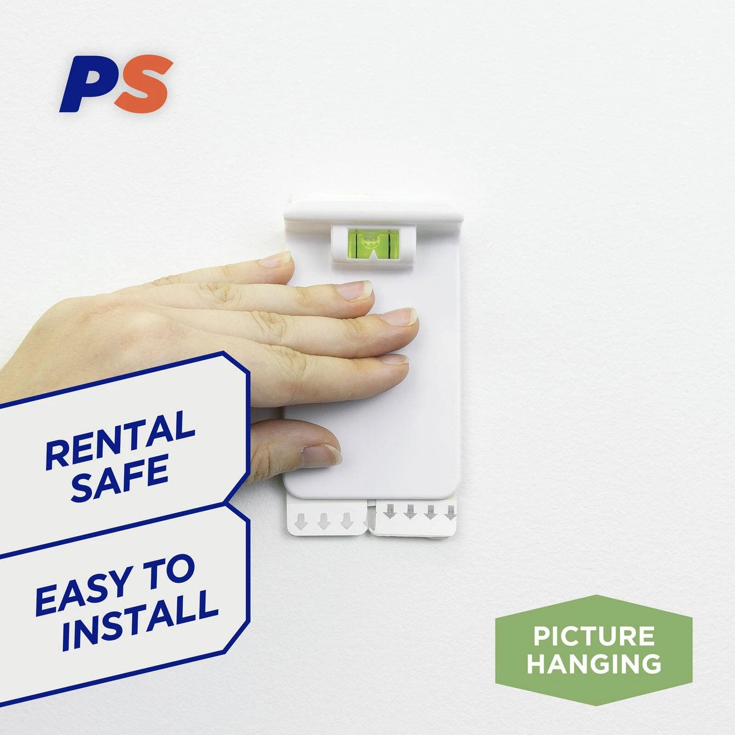 Permastik Extra Large Canvas Hangers 2 Pack, Self-Adhesive, Holds 3.5kg, No Drilling Required