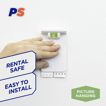 Permastik Extra Large Canvas Hangers 2 Pack, Self-Adhesive, Holds 3.5kg, No Drilling Required