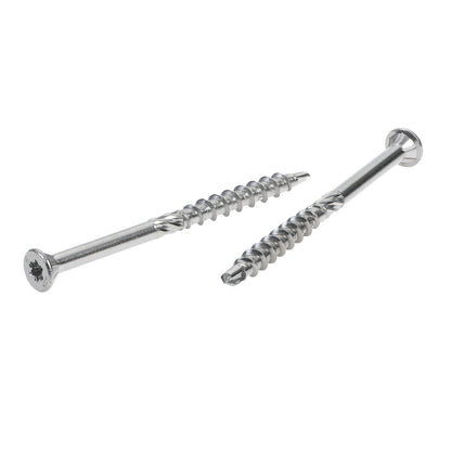 Zenith Easy-Fix SS304 Decking Screws T20 10G x 65mm - 250 Pack, Corrosion Resistant