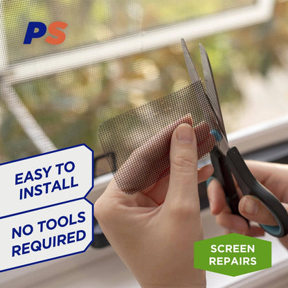 Permastik Adhesive Screen Patches 100x80mm 3 Pack - Easy Self-Adhesive Flyscreen Repair