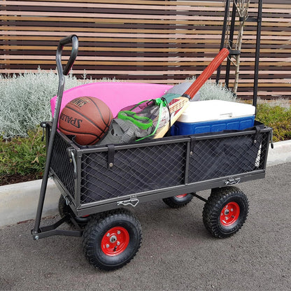 Sherlock 105L Steel Mesh Cart, 200kg Capacity, Durable, Versatile, Pneumatic Wheels